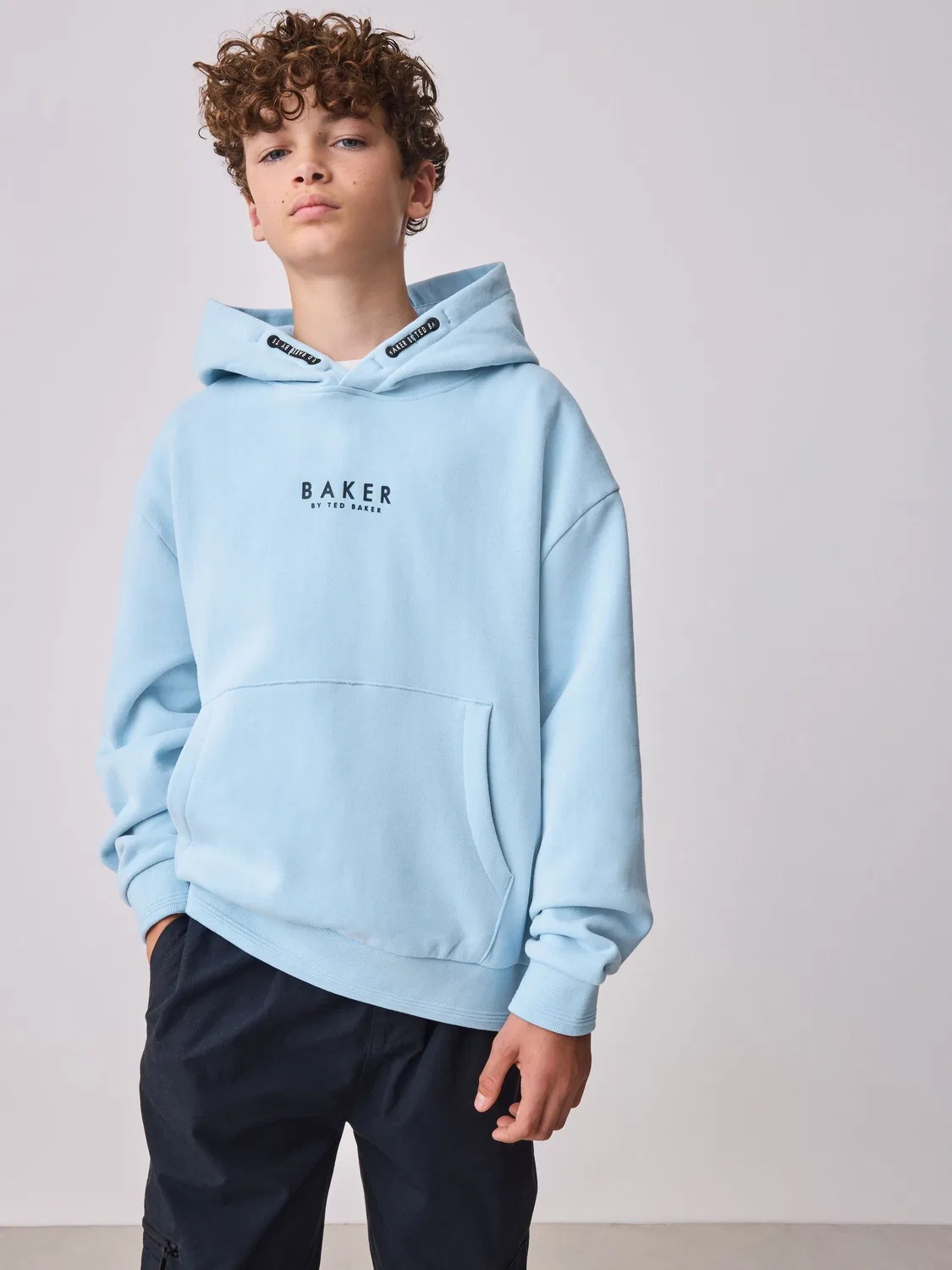 Худи оверсайз Baker by Ted Baker, синий