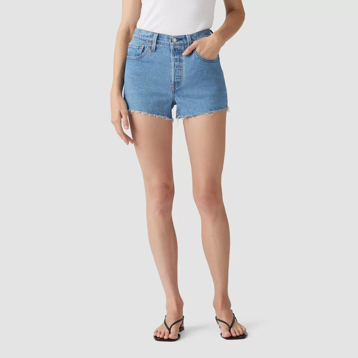 Женские шорты с высокой посадкой джинсовые 501 Original Fit Levi's, Multiple Choice — фото 4