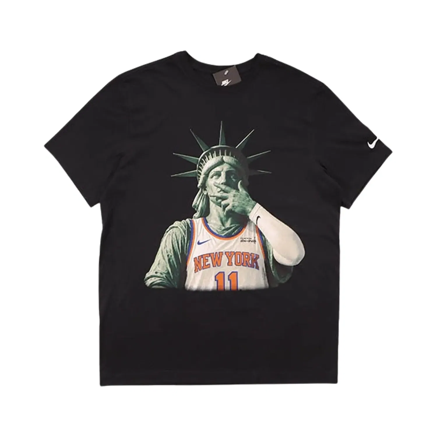 Эксклюзивная футболка Nike NYC Statue Of Liberty Knicks Brunson, черный