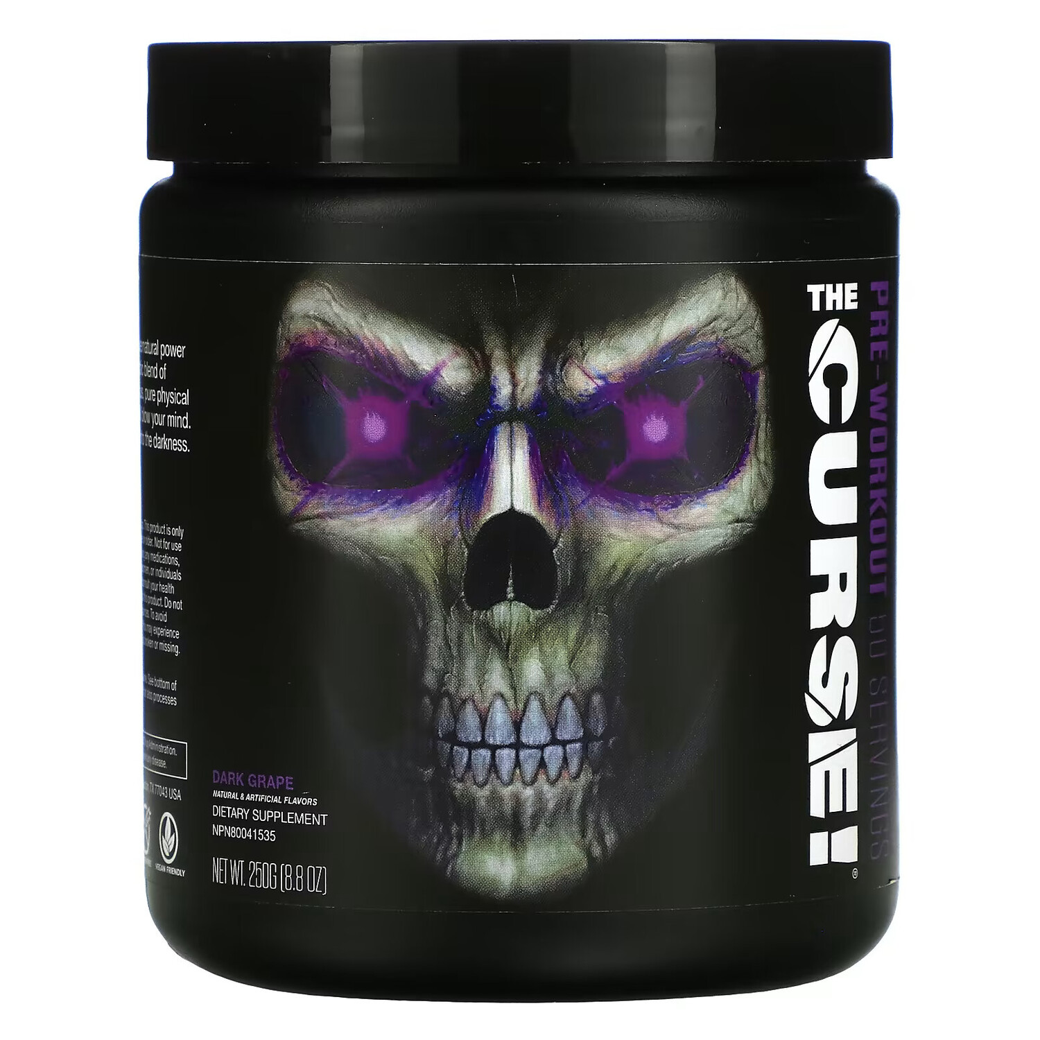 

JNX Sports, The Curse, перед тренировкой, темный виноград, 8,8 унции (250 г)