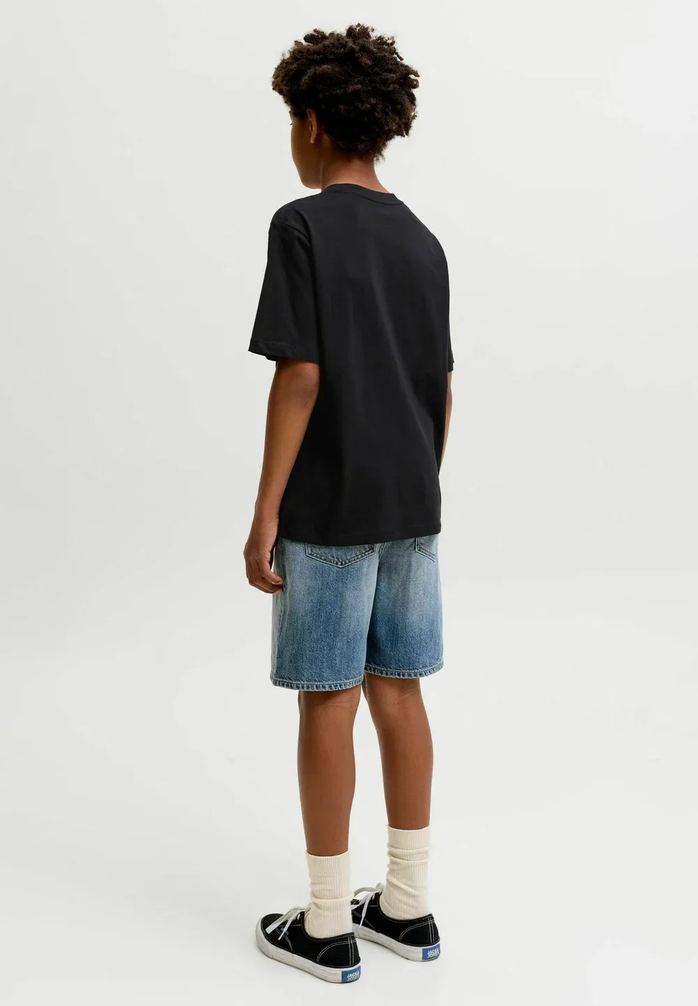 Детская футболка с принтом Jack & Jones Junior, Black — фото 3