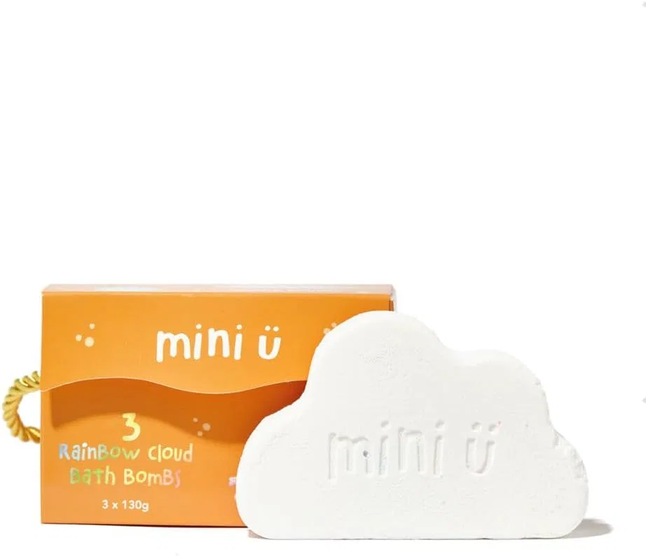 Набор облачных бомбочек для ванны, Mini-U, 3 шт, 390 г, Multi-coloured