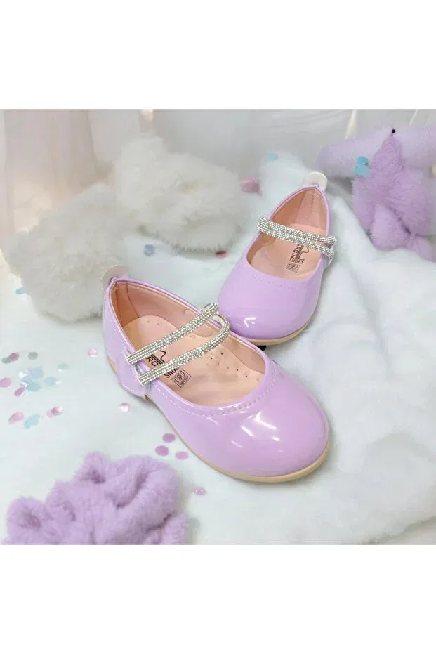 Детские балетки для девочек с ортопедической стелькой Patik Bebe, Lilac — фото 3