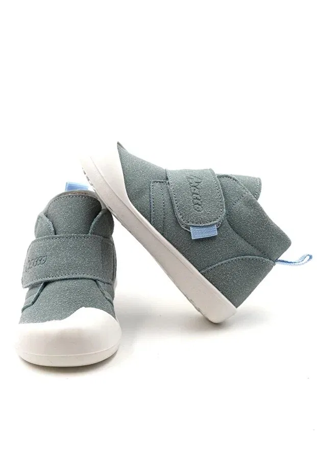 Детские ортопедические ботинки для девочек с липучками Poco First Step Macco Shoes, Blue — фото 2
