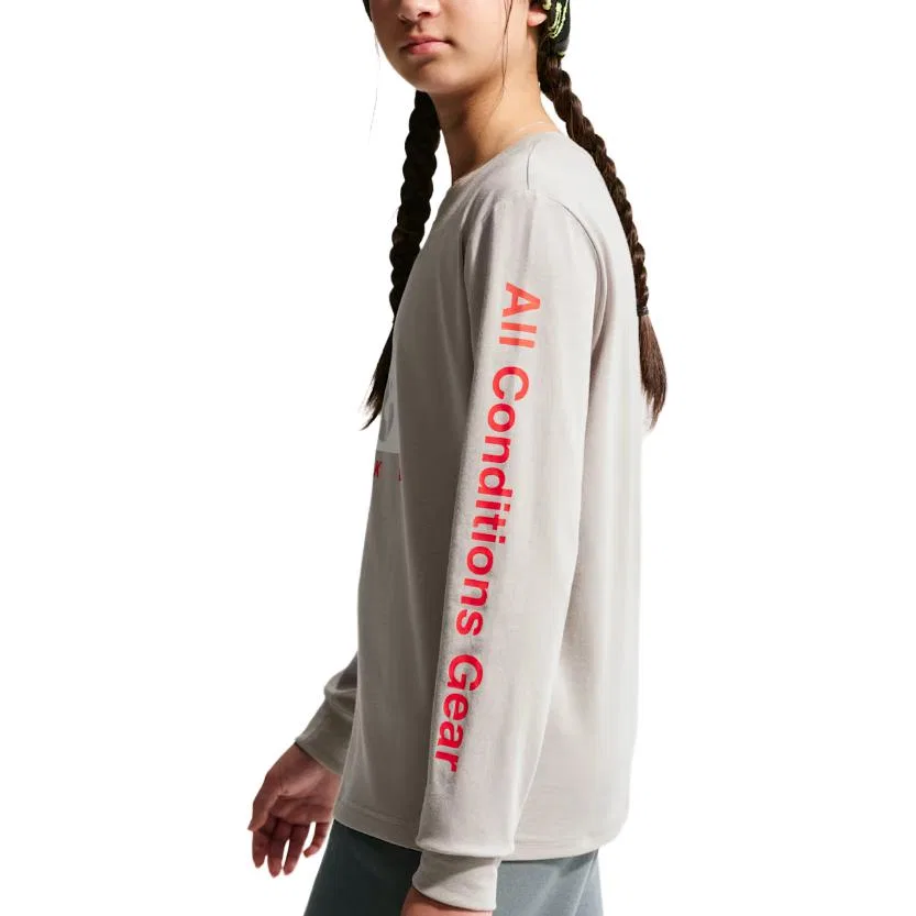 Детская футболка с принтом Nike Preppy Gray — фото 4