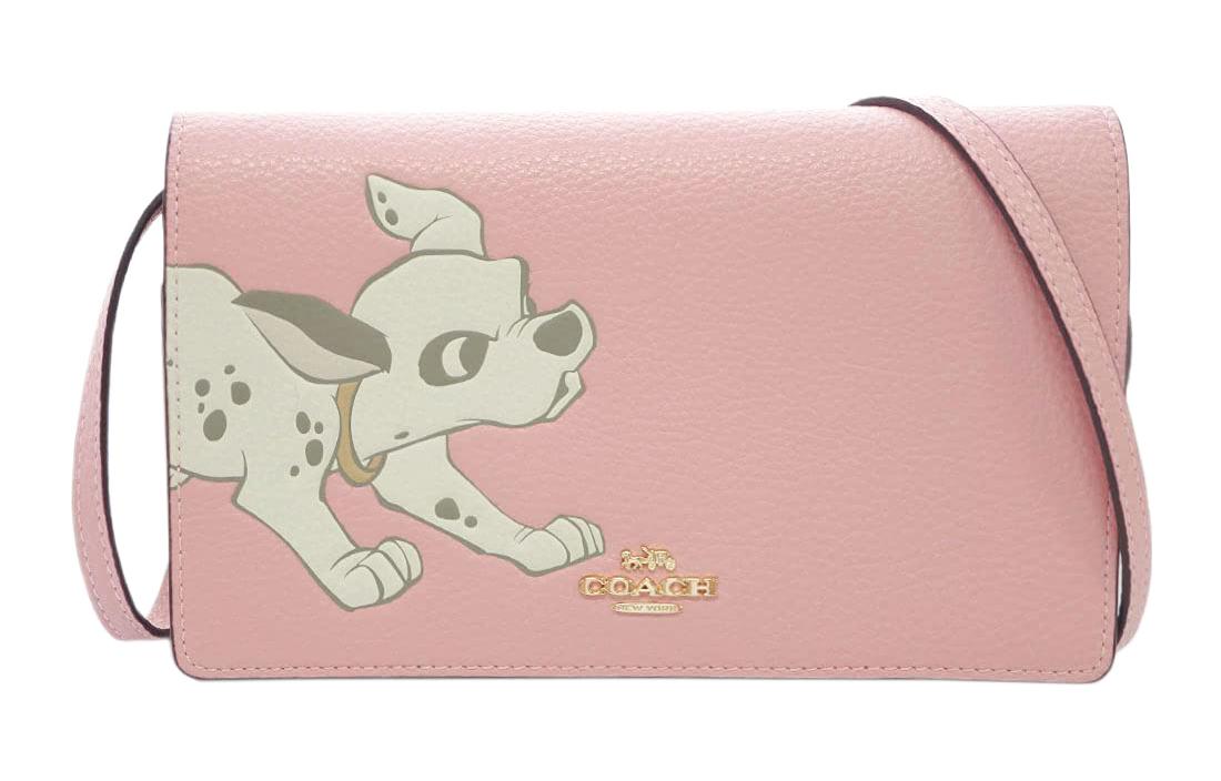 

COACH Складная кожаная сумка через плечо Disney