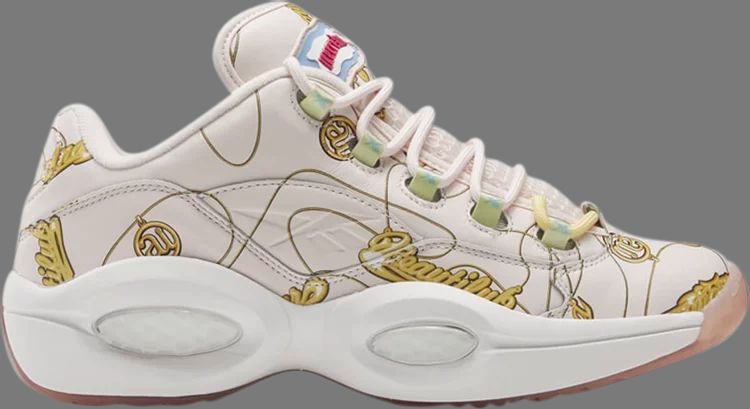 

Кроссовки bbc ice cream x question low 'name chains' Reebok, белый