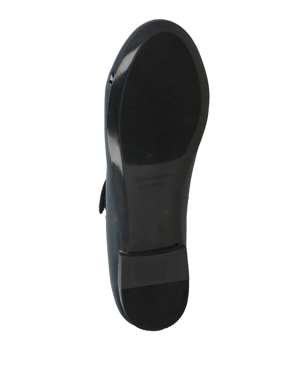 Детские балетки для девочек Mary Jane Flats Dolce&Gabbana, темно‑синий — фото 4