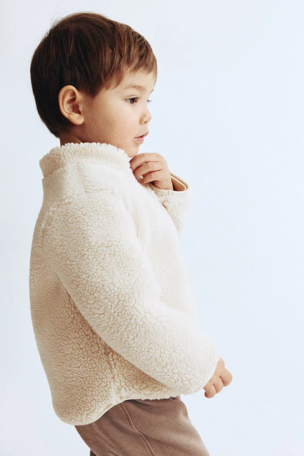 Куртка из плюшевого флиса H&M, Hellbeige — фото 3