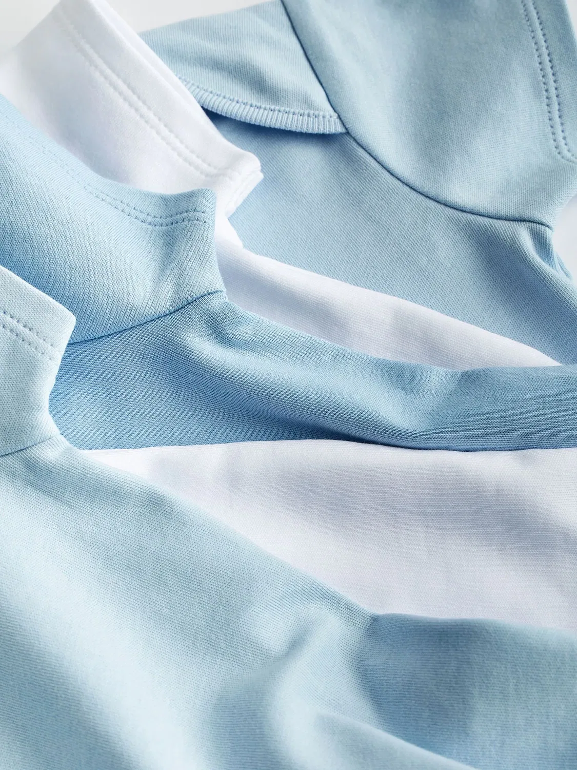 Боди для новорожденных, набор 5 шт, Plain Baby Bodysuits Next, голубой/белый — фото 4
