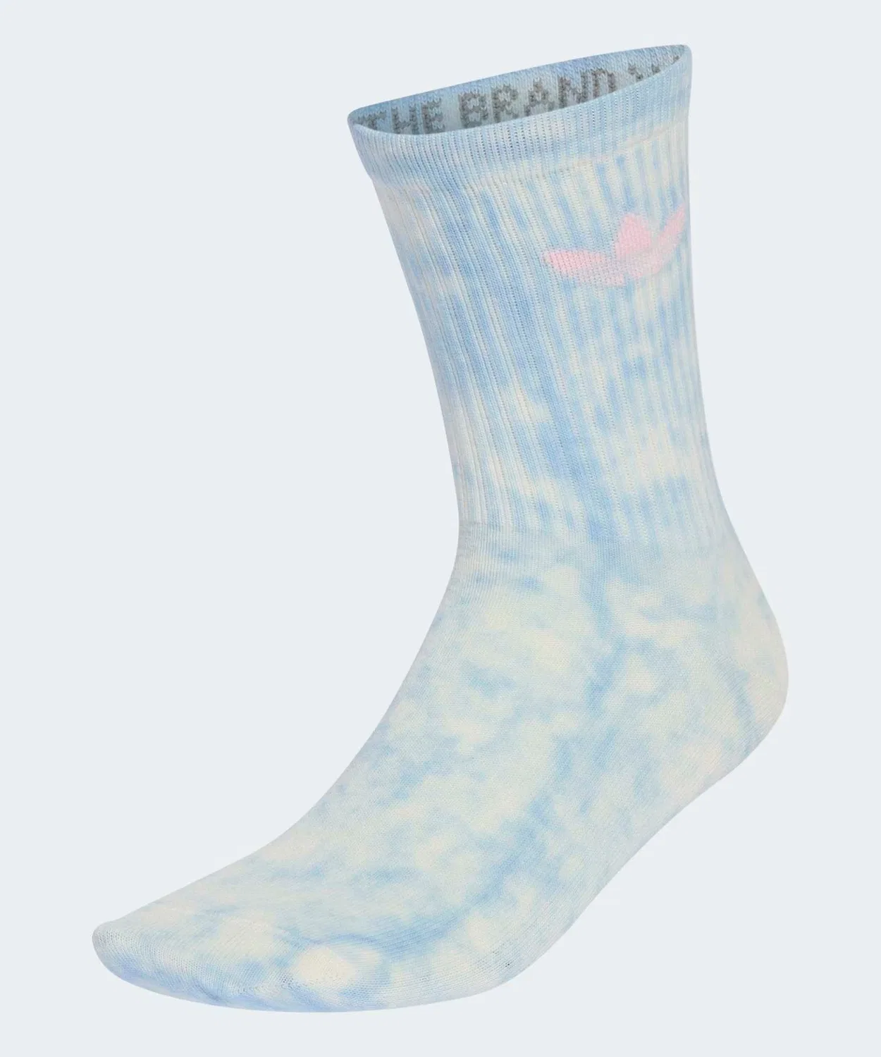 Комплект носков с принтом тай-дай 3 пары, модель Tie Dye Crew Socks Adidas, Blue