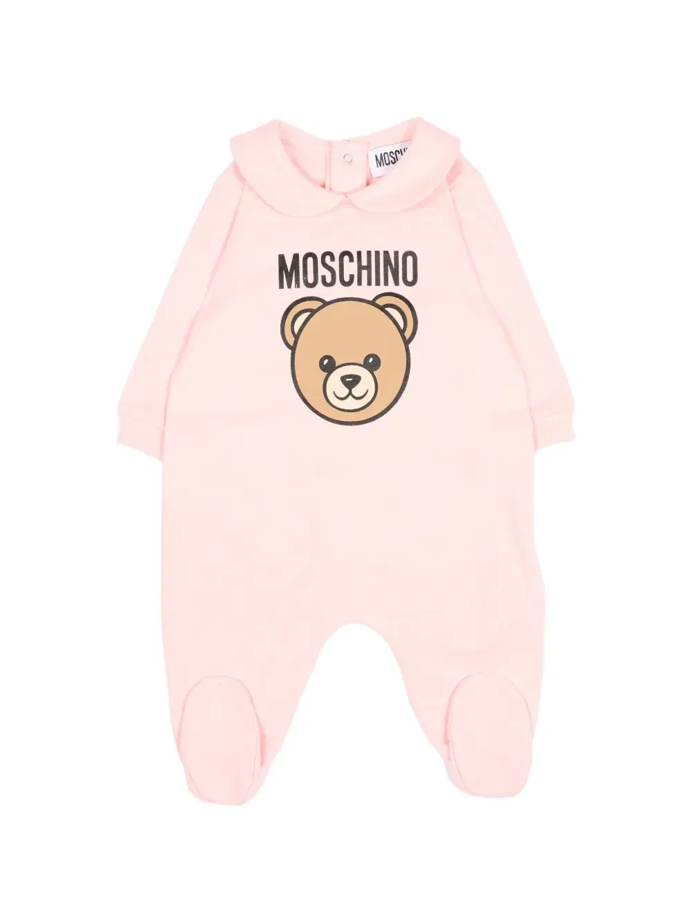 Комплект из хлопка с принтом «Плюшевый мишка» Moschino Kids, розовый — фото 2
