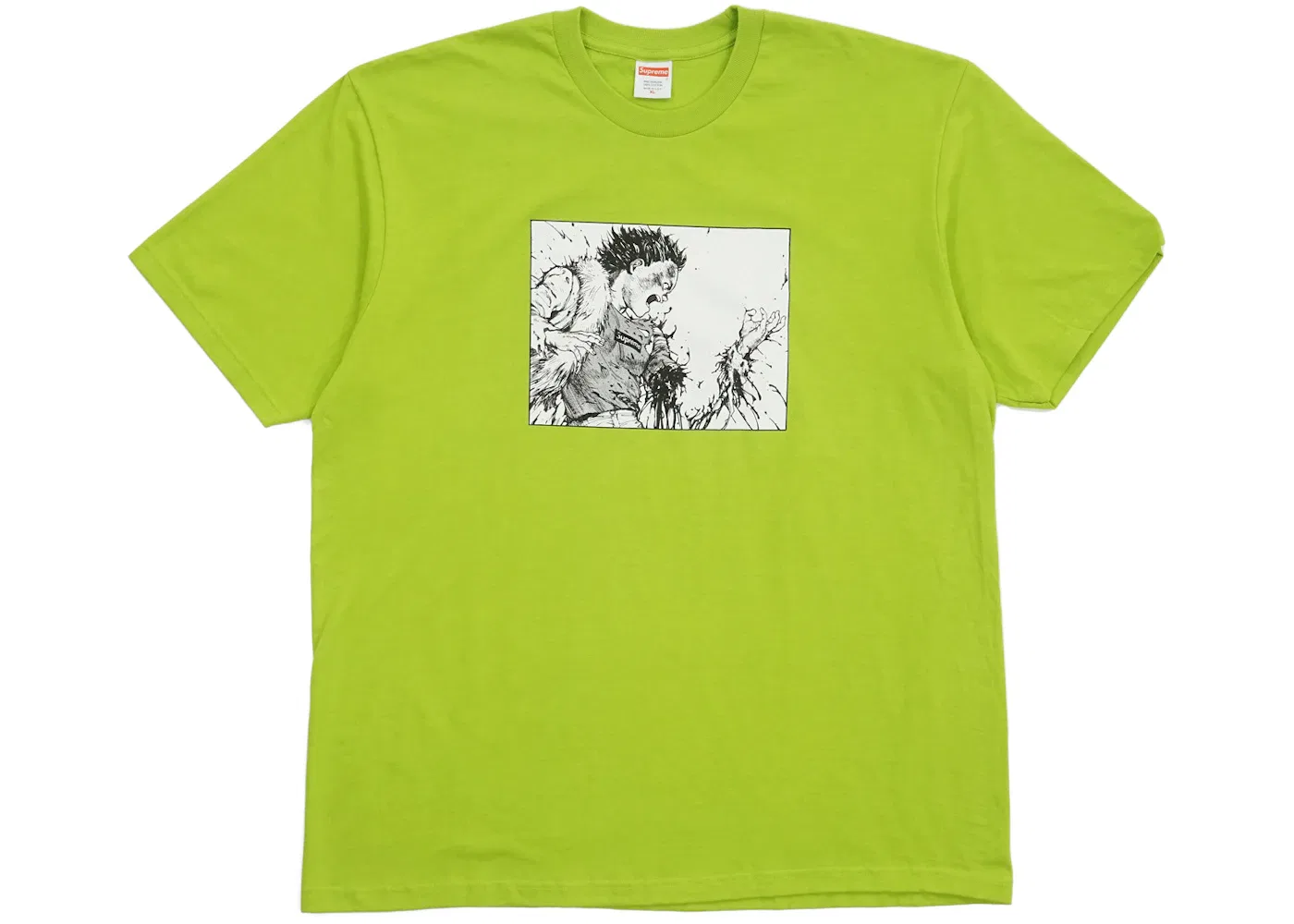 Мужская футболка Supreme AKIRA Arm Tee, Lime
