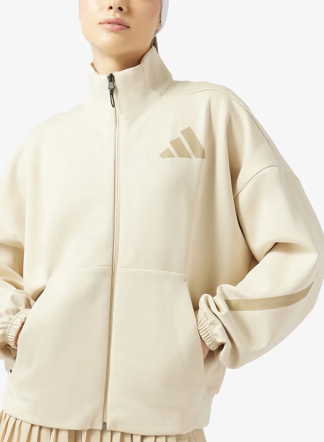 Куртка спортивная с длинным рукавом Z.N.E. Adidas, коралловый — фото 3