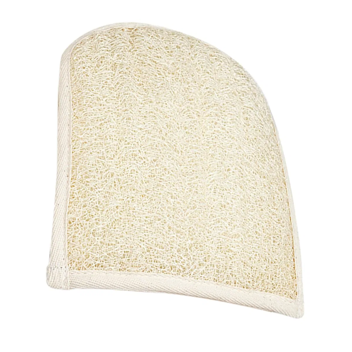 Пилинг-рукавица для душа Garneck из люфы и хлопка, 20x15x1 см, Beige
