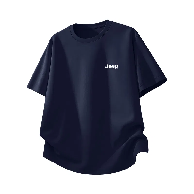 Детская футболка с коротким рукавом Jeep, Light Blue/E Black Logo Silicone K — фото 3