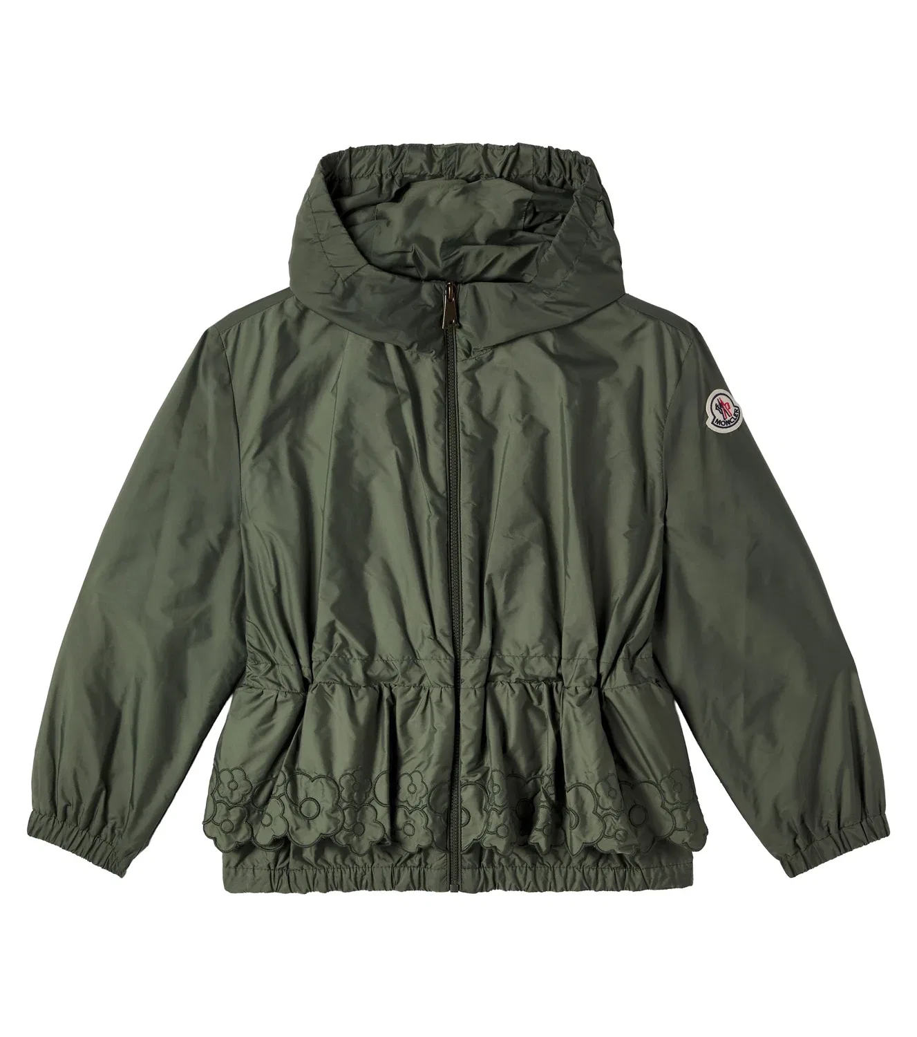 Легкая куртка с капюшоном Manolya Moncler Enfant, зеленый