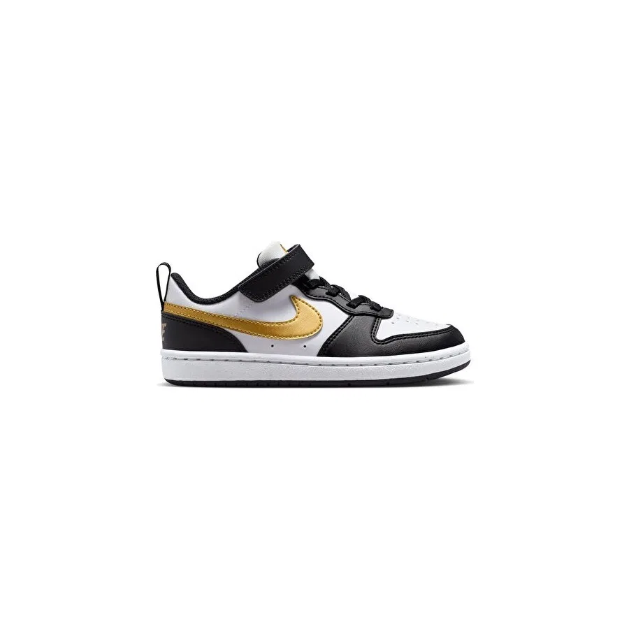 Детские кроссовки с низким профилем Nike Court Borough Low Recraft, Черный