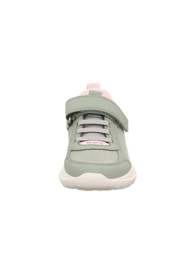 Детские кроссовки для девочек с липучками Rush Medium Superfit, Green Pink Fabric — фото 4