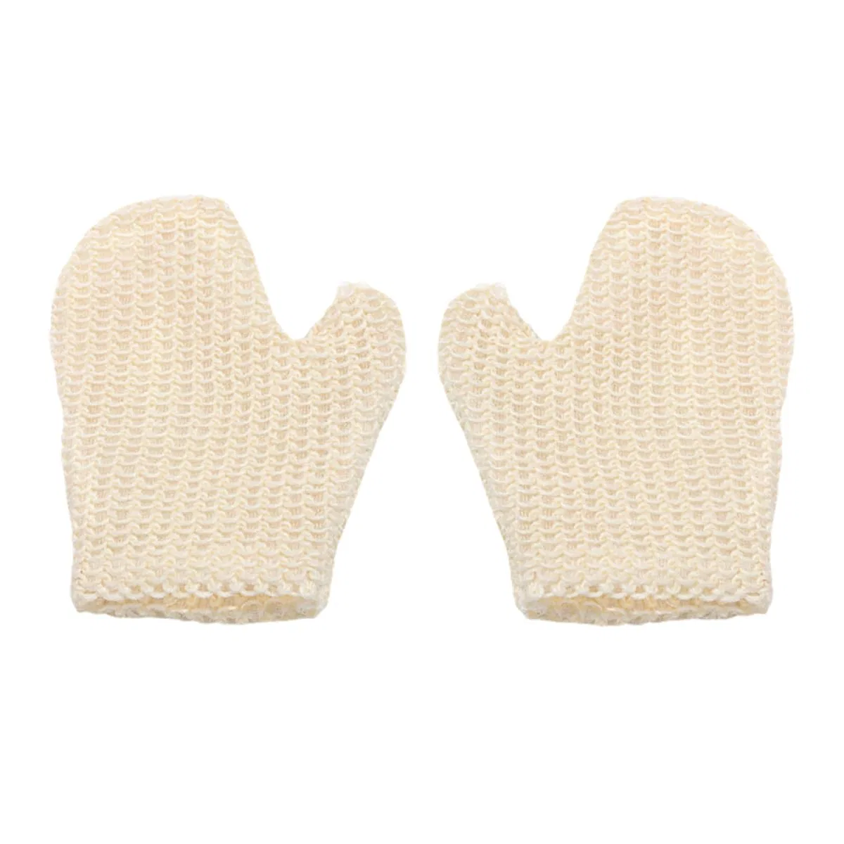 2 перчатки для пилинга из натурального сизаля LALAFINA, 20,5x16x1 см, Beige