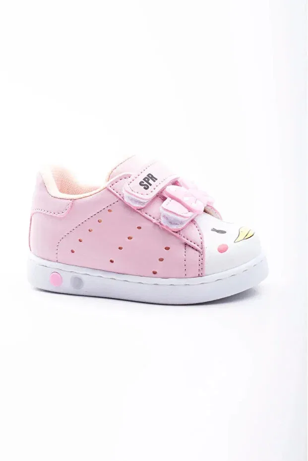 Детские ортопедические туфли для девочек с подсветкой Burak Alday Shoes, Pink — фото 2