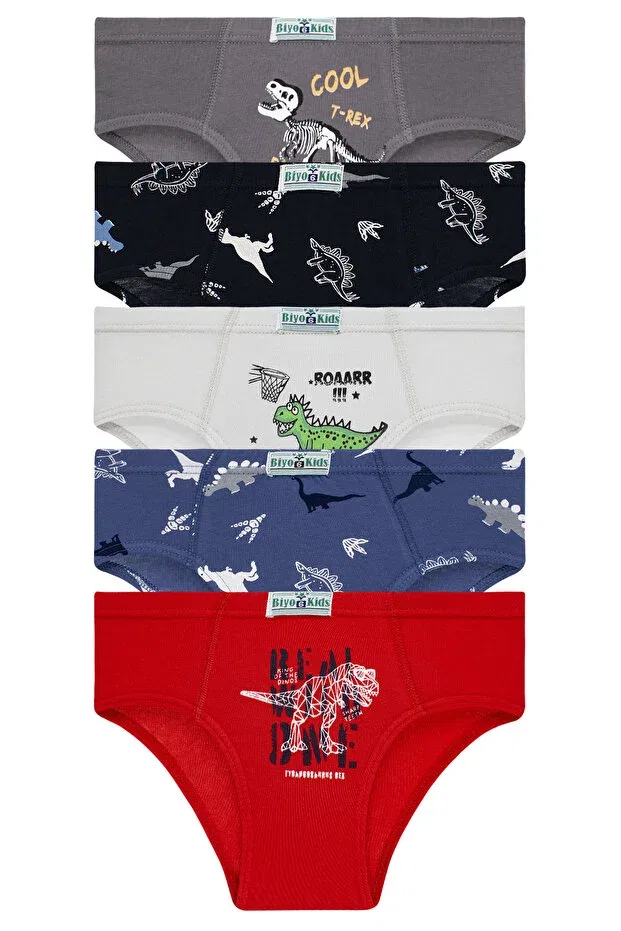 Детские трусы для мальчиков с принтом Biyokids, Mixed Colored