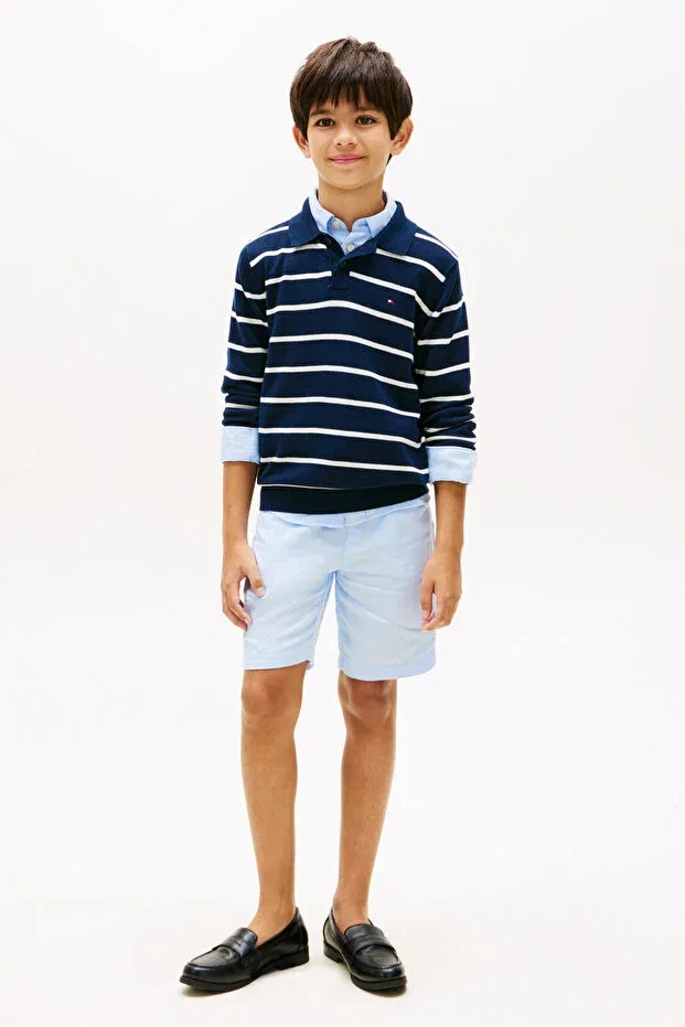 Детские шорты для мальчиков льняные Tommy Hilfiger, Blue — фото 2