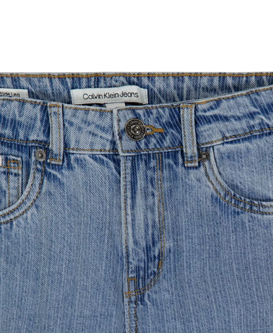 Джинсы с широкой штаниной Calvin Klein, Storm Wash — фото 3