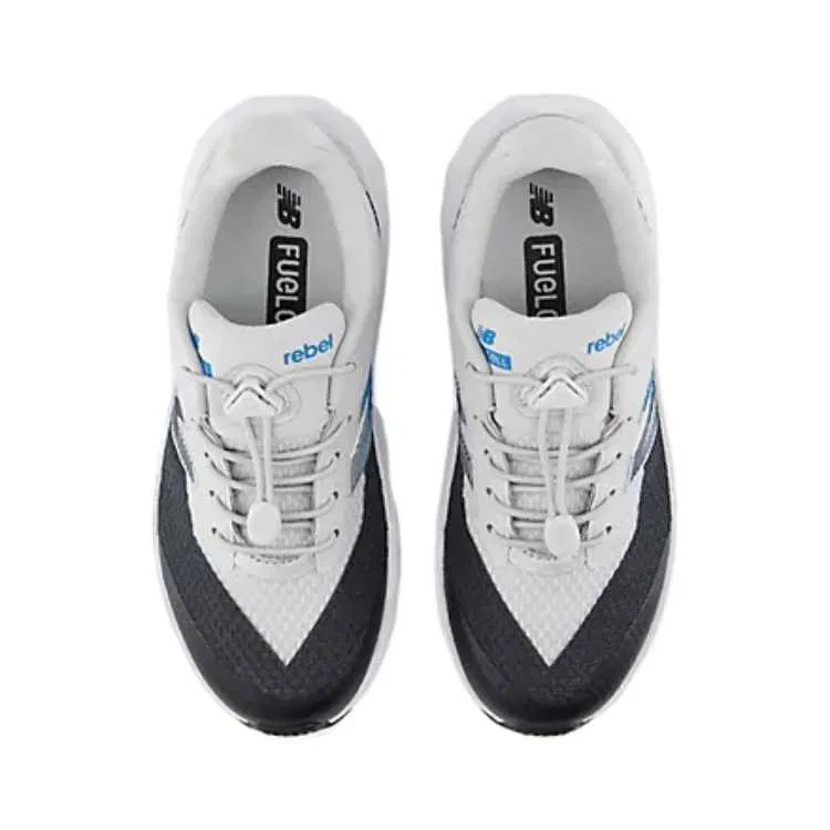 Детские кроссовки New Balance FuelCell Rebel с принтом, Gray/Black/Blue — фото 4