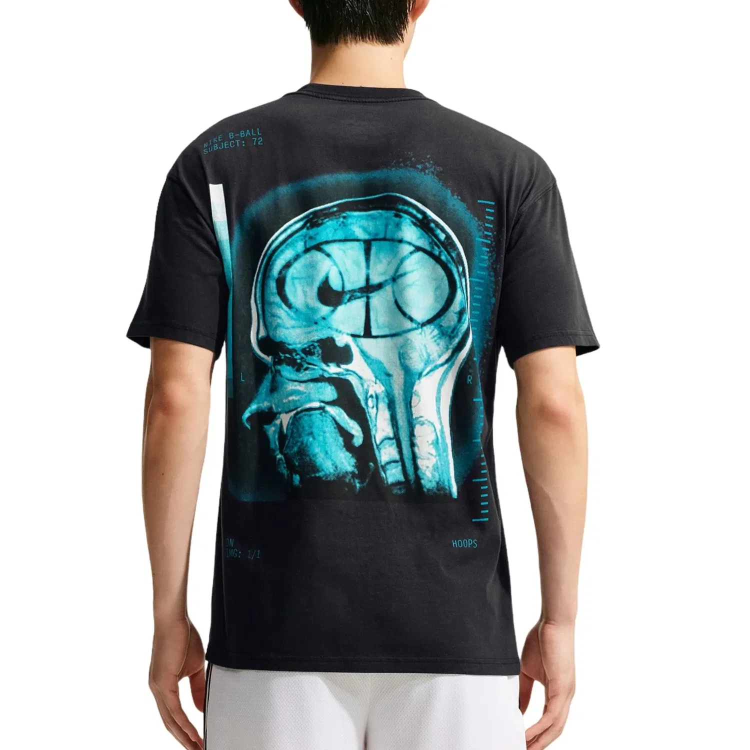 Мужская футболка Basketball T-Shirt 'Black' Nike, черный — фото 2