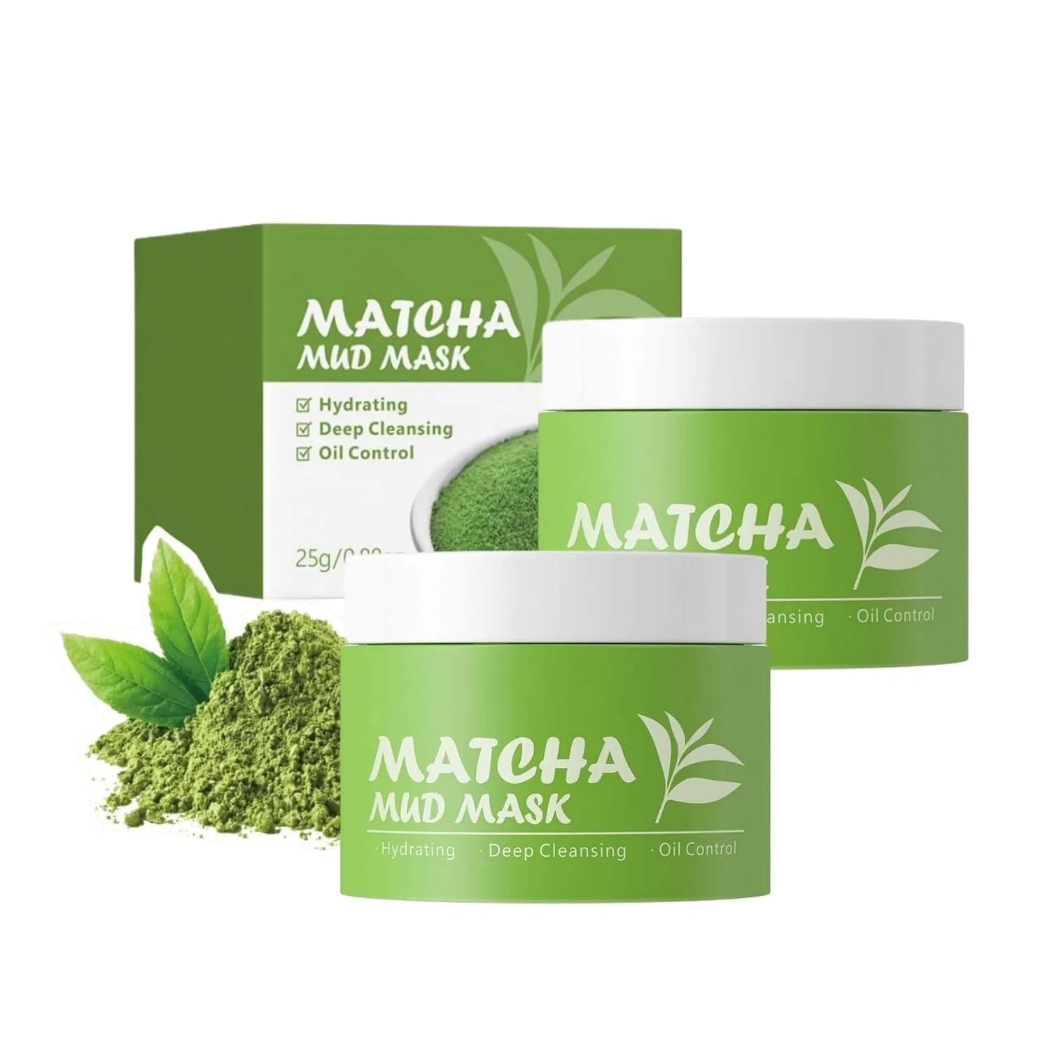 Маска для лица Clay Mask Green Tea, 25 г, 2 шт Generisch