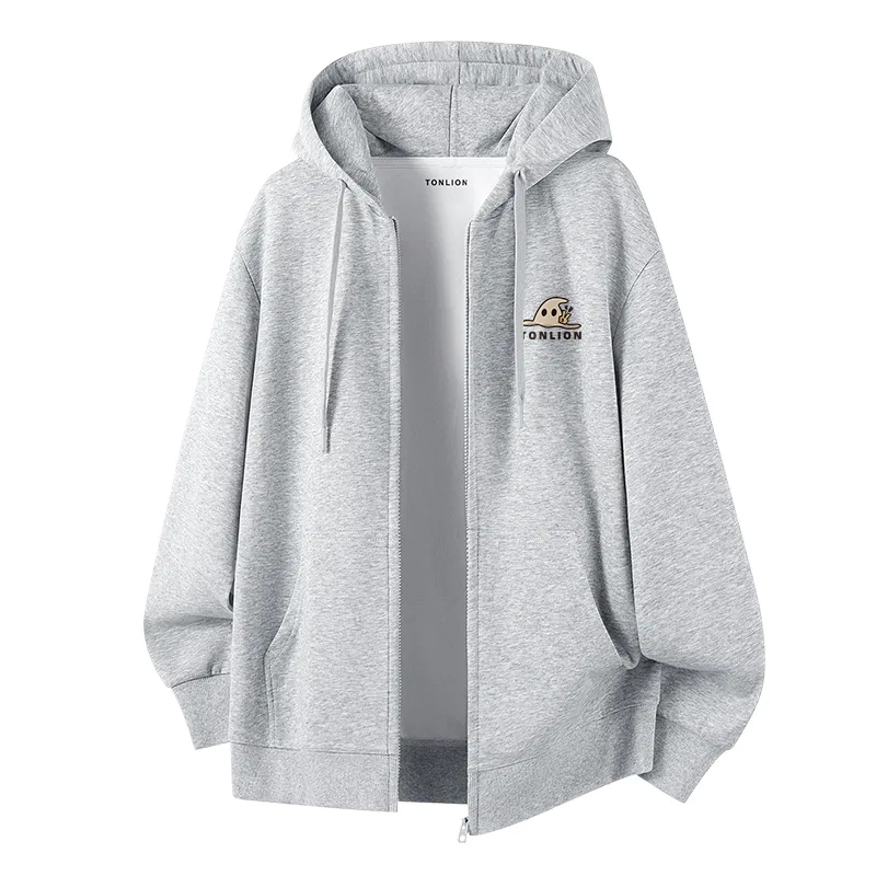 Детский худи-кардиган с капюшоном Tonlion, Heather Grey