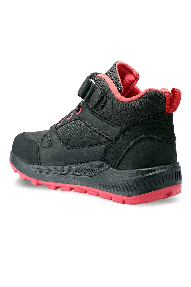 Детские ботинки для девочек на шнуровке Slazenger, Black Red — фото 3