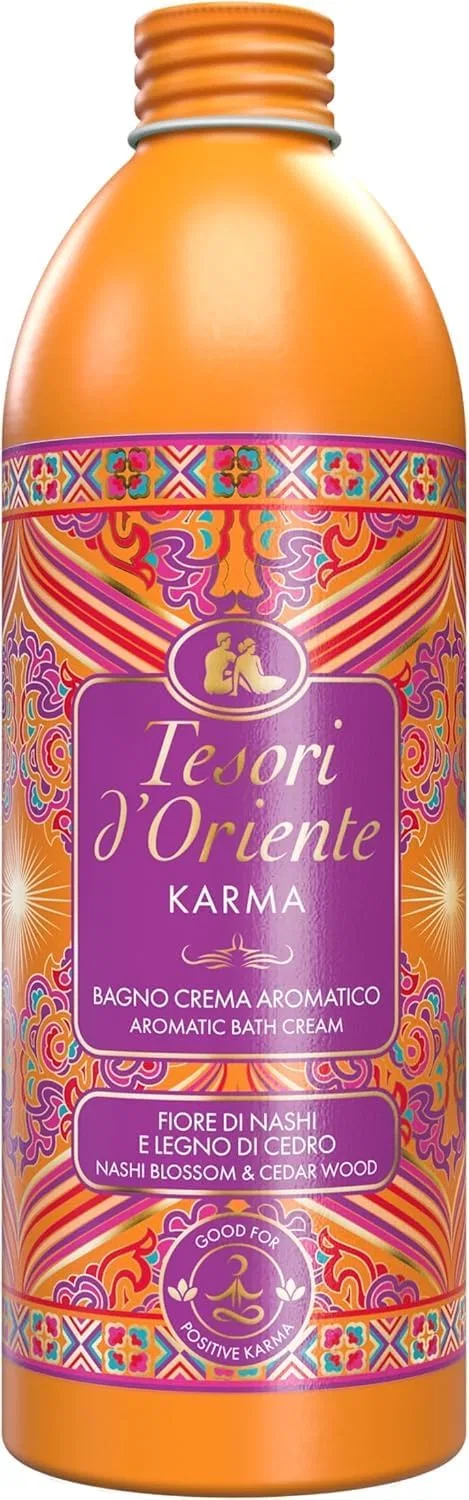 Гель для душа Tesori d'Oriente Karma Cream Bath, 6 x 500 мл, Набор с итальянским томатным соусом 400 г Italian Gourmet E.R. — фото 2