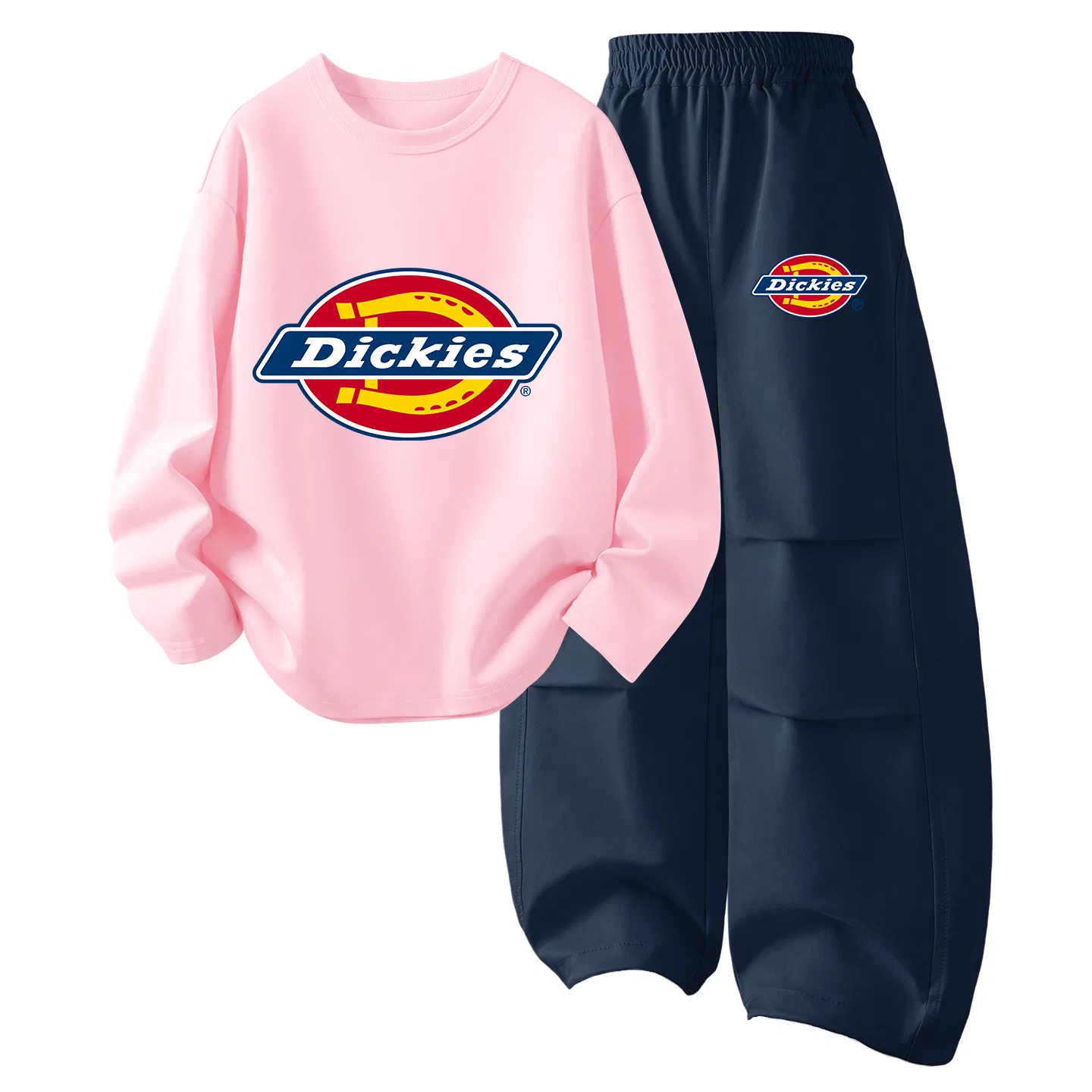 Детский спортивный комплект с принтом S Logo Dickies, Light Pink/Blue