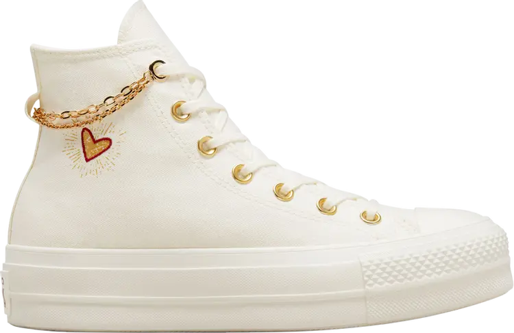 Кроссовки Converse Wmns Chuck Taylor All Star High Valentines Day 2023, кремовый