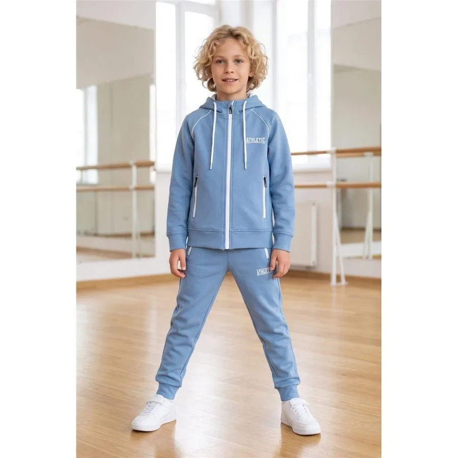 Детский спортивный костюм из дайвинг-ткани Athletic Pina Kids, Аквамарин