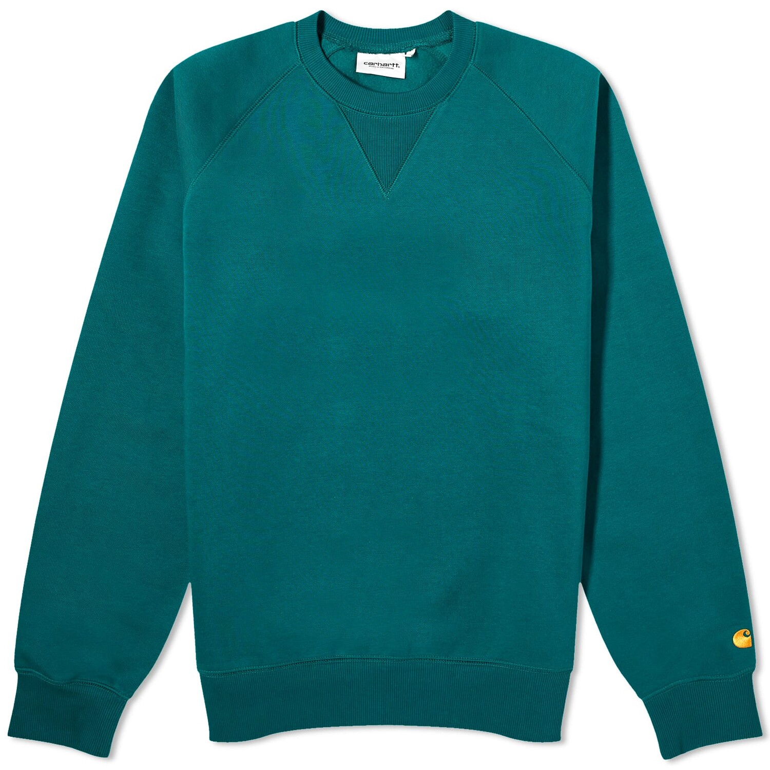 

Свитшот Carhartt Wip Chase Crew, темно-зеленый
