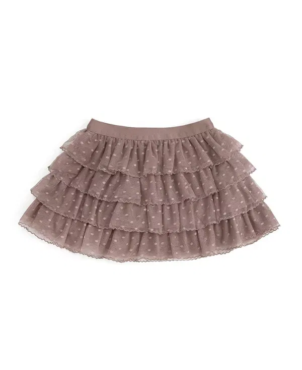 Детская юбка-пачка с рюшами Coco Ruffle Tutu Skirt Sweet Wink, коричневый