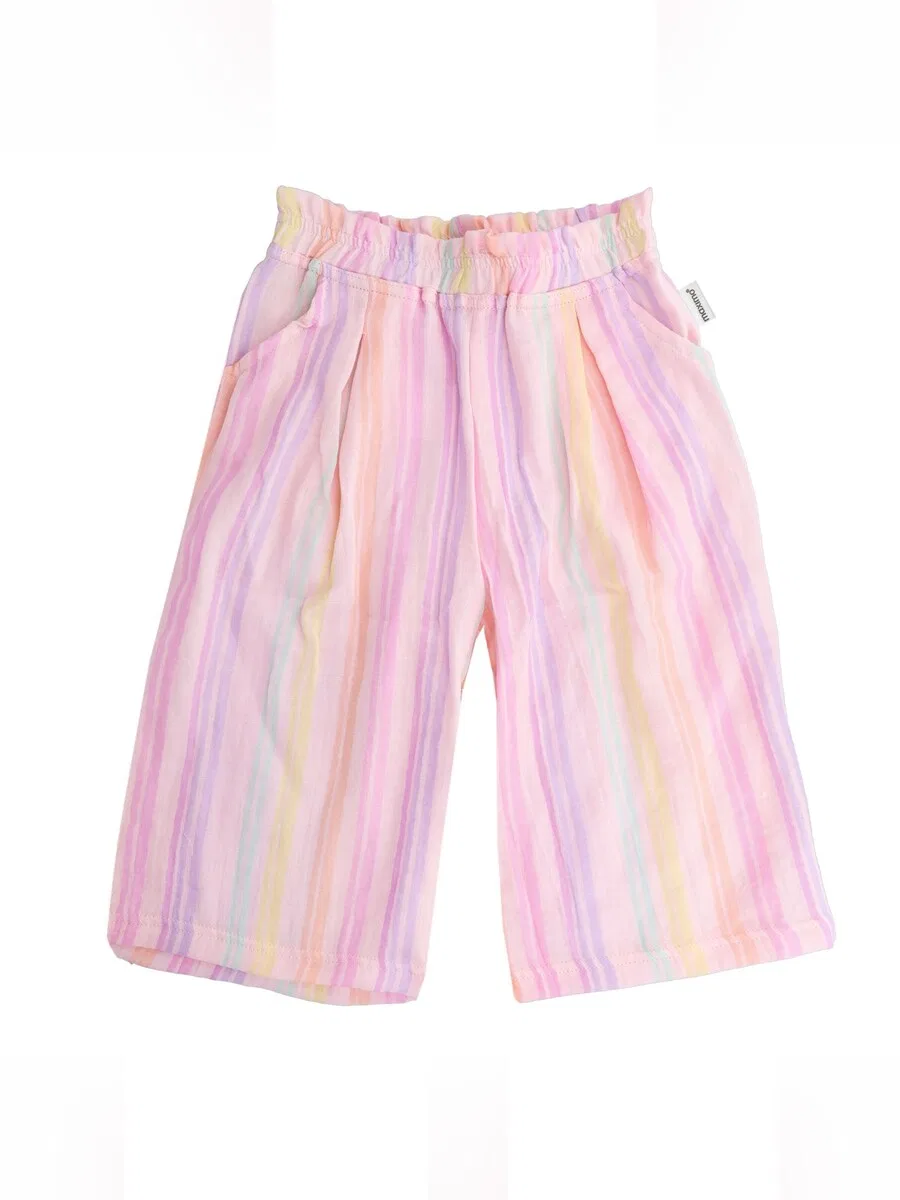 Широкие шорты MAXIMO 'GOTS MINI GIRL-Culotte Musselinstoff' розового цвета