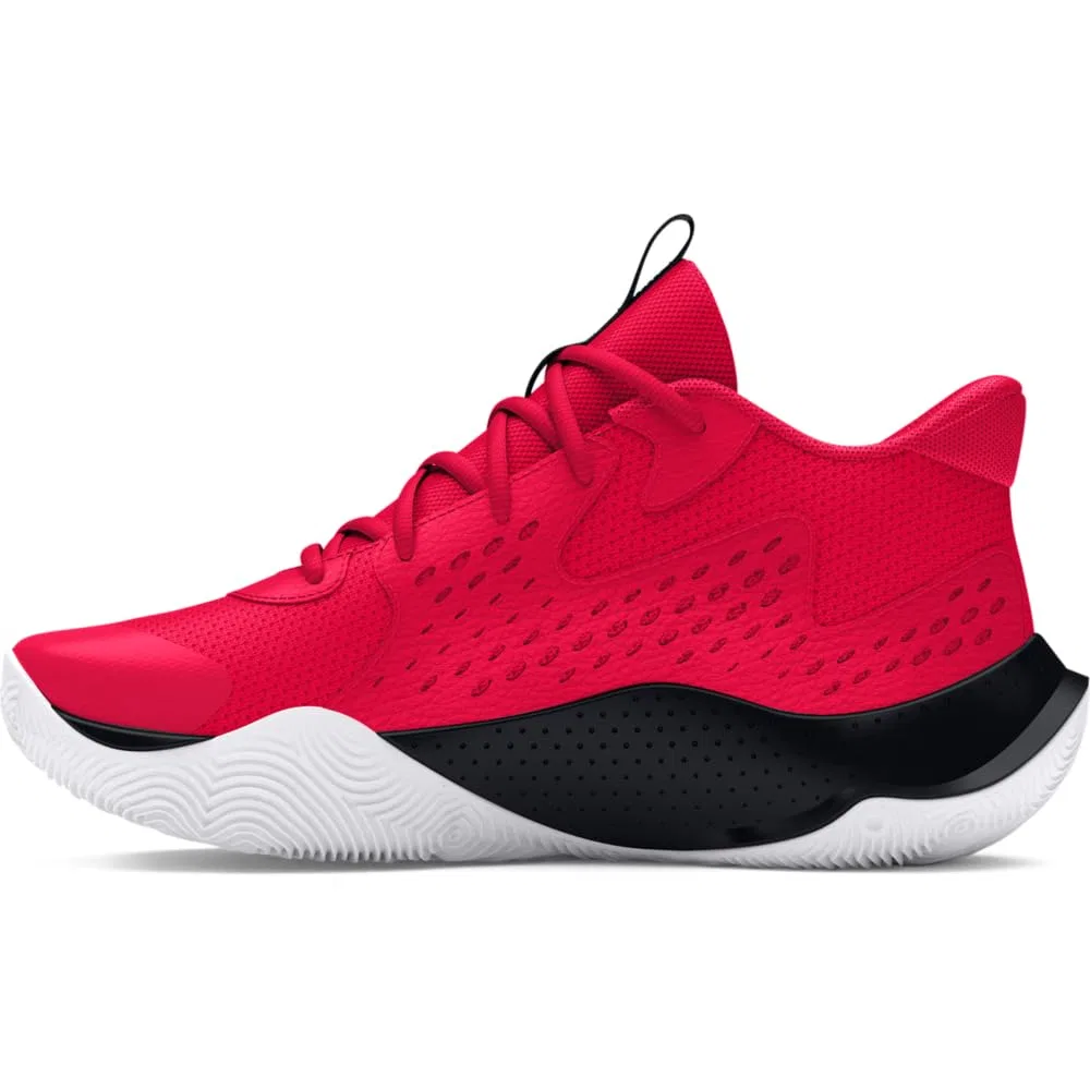 Детские баскетбольные кроссовки для мальчиков с версией Jet '23 Under Armour, Red Black White