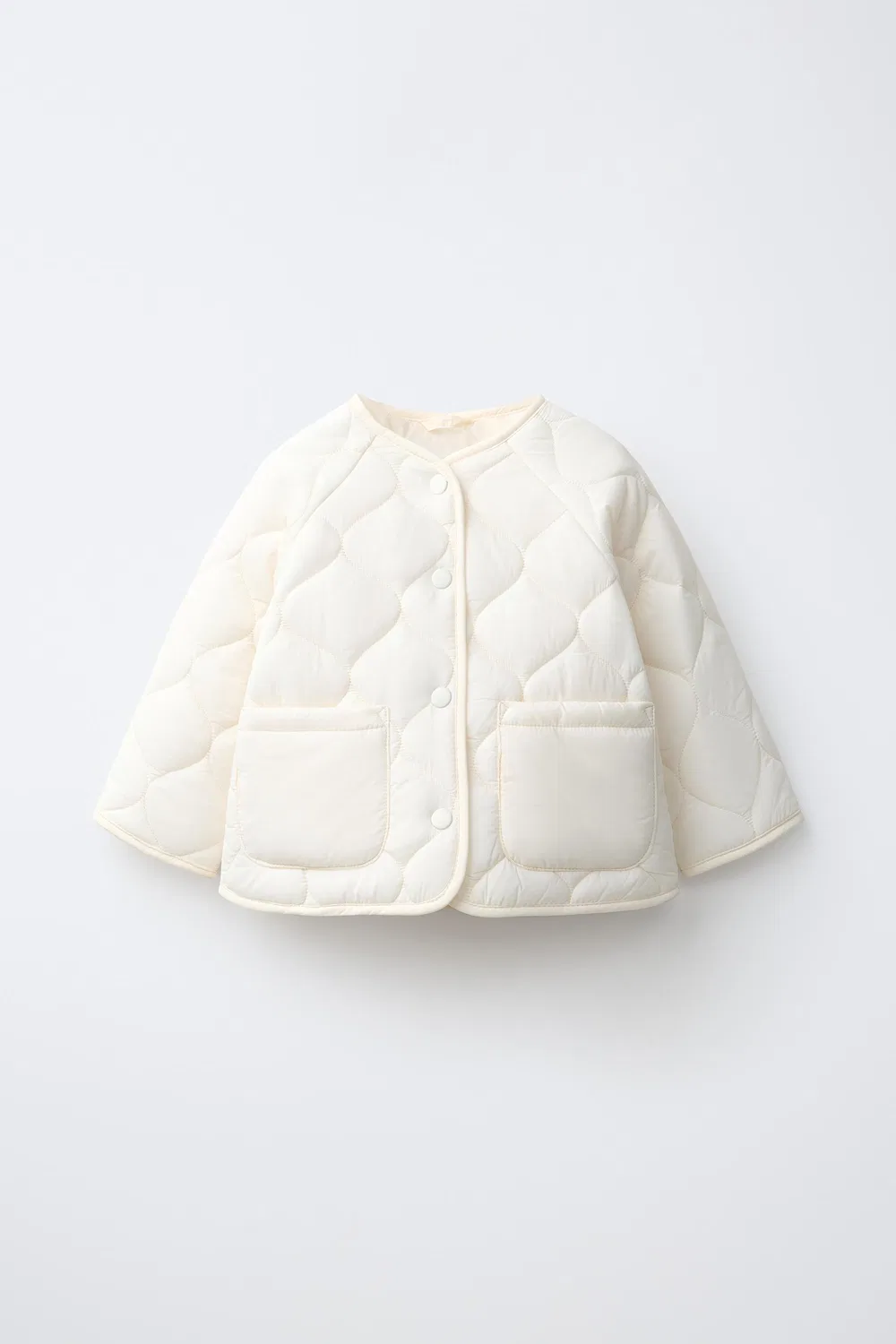 Водоотталкивающая утепленная куртка ZARA, Ecru