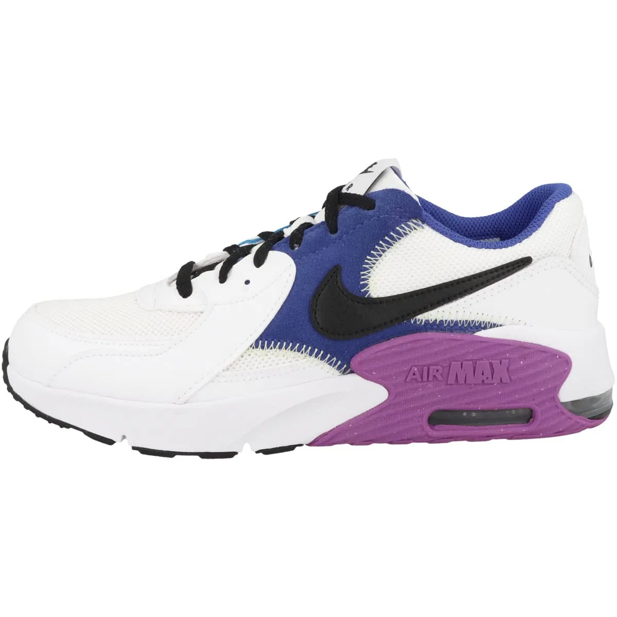 Детские кроссовки для мальчиков и девочек с амортизацией NIKE Air Max Excee NIKE, Multicoloured White Black Hyper Royal Active Fuchsia