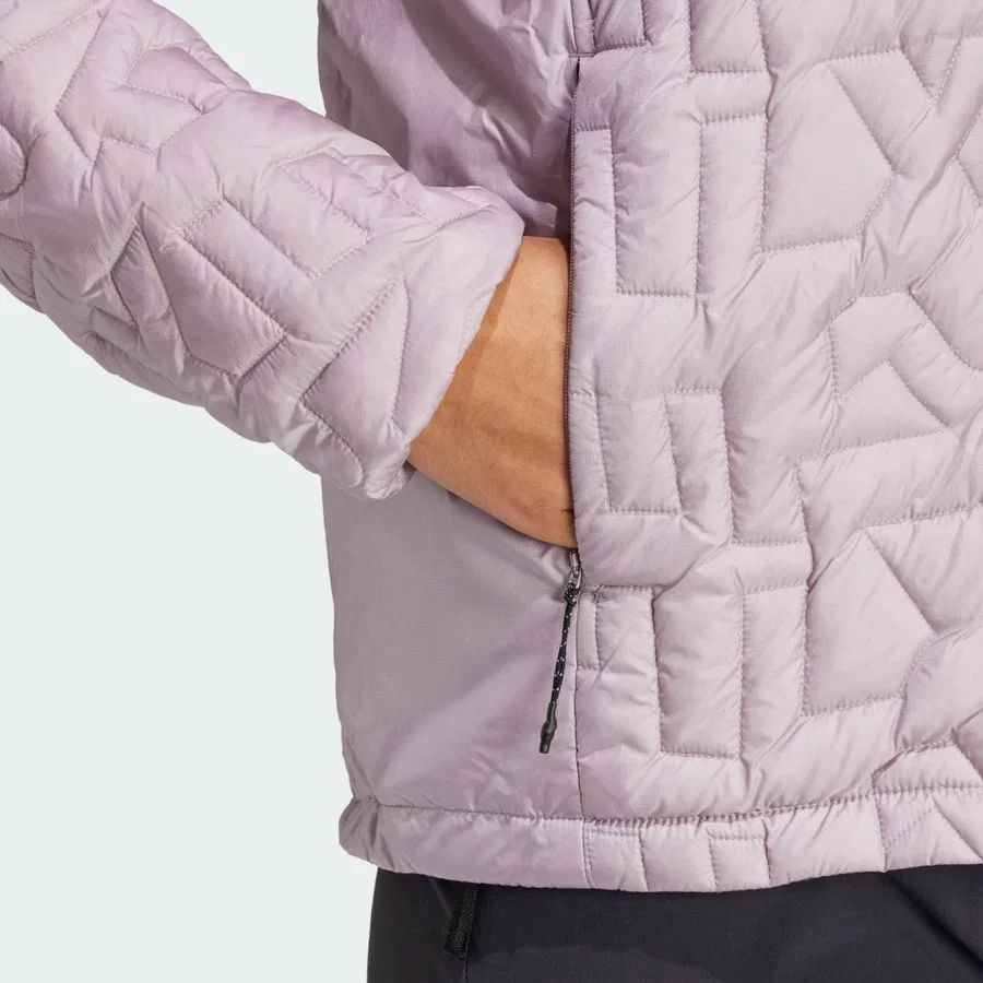 Женский утепленный капюшонный пуховик Terrex Xperior Primaloft Loose Fill Insulated adidas, Фиолетовый — фото 4