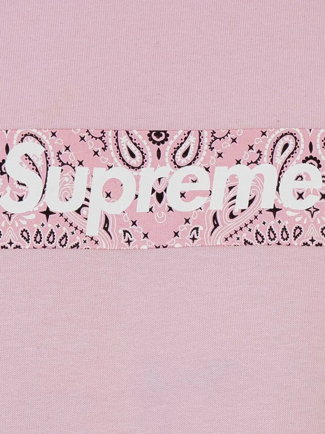 Футболка с принтом бандана Box Logo Supreme, розовый — фото 2
