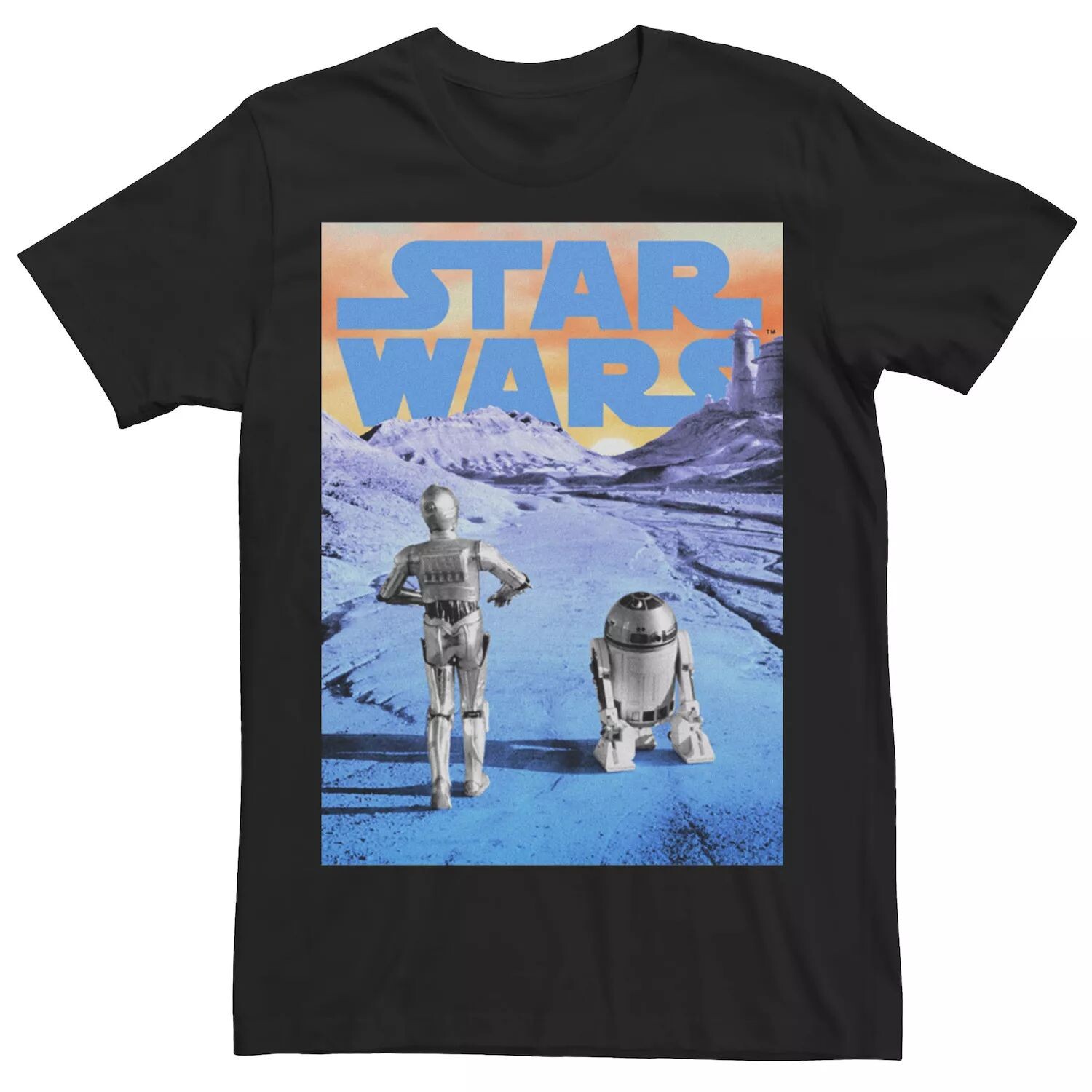 

Мужская футболка Star Wars Droids Walking Star Wars A New Hope Licensed Character
