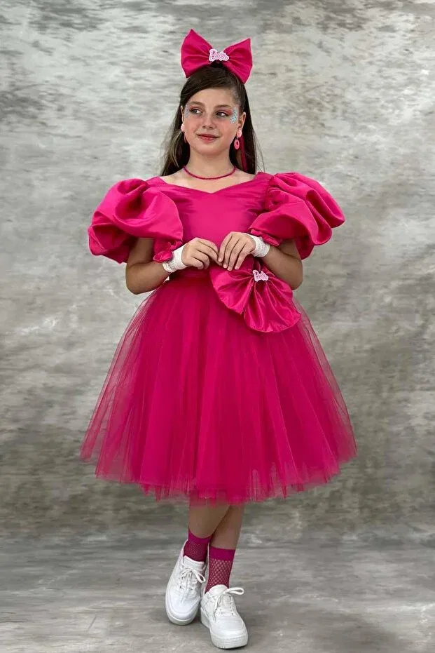 Детское платье для девочек с длинным рукавом Riccotarz, Fuchsia