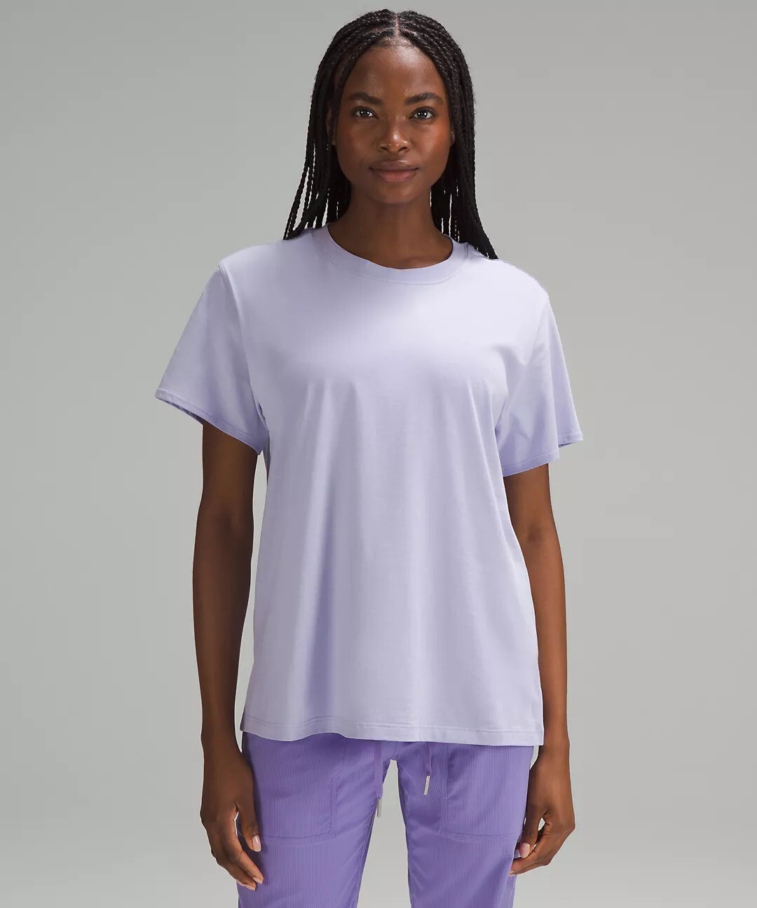 

Футболка Lululemon All Yours Cotton, сиреневый, Фиолетовый, Футболка Lululemon All Yours Cotton, сиреневый