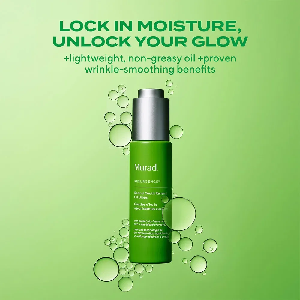Масло для лица Retinol Youth Renewal Murad, зеленый — фото 4