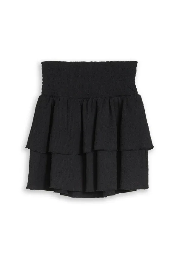 Юбка волнистая Volant skirt Tom Tailor, coal grey, серый — фото 2